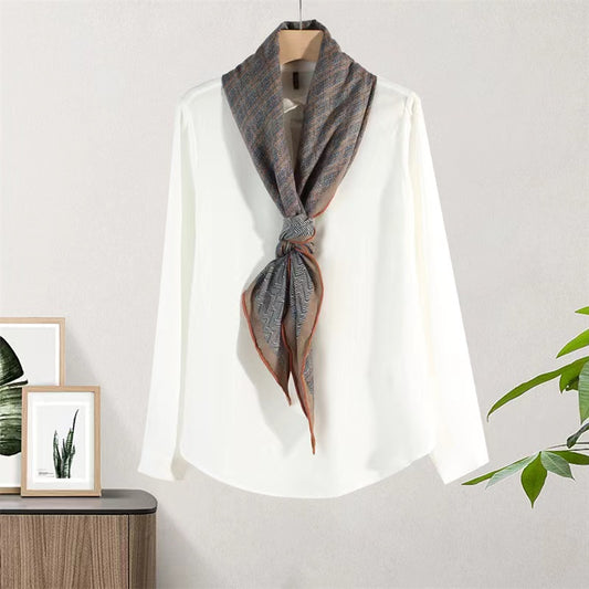 New silk wool scarf shawl triangle scarf